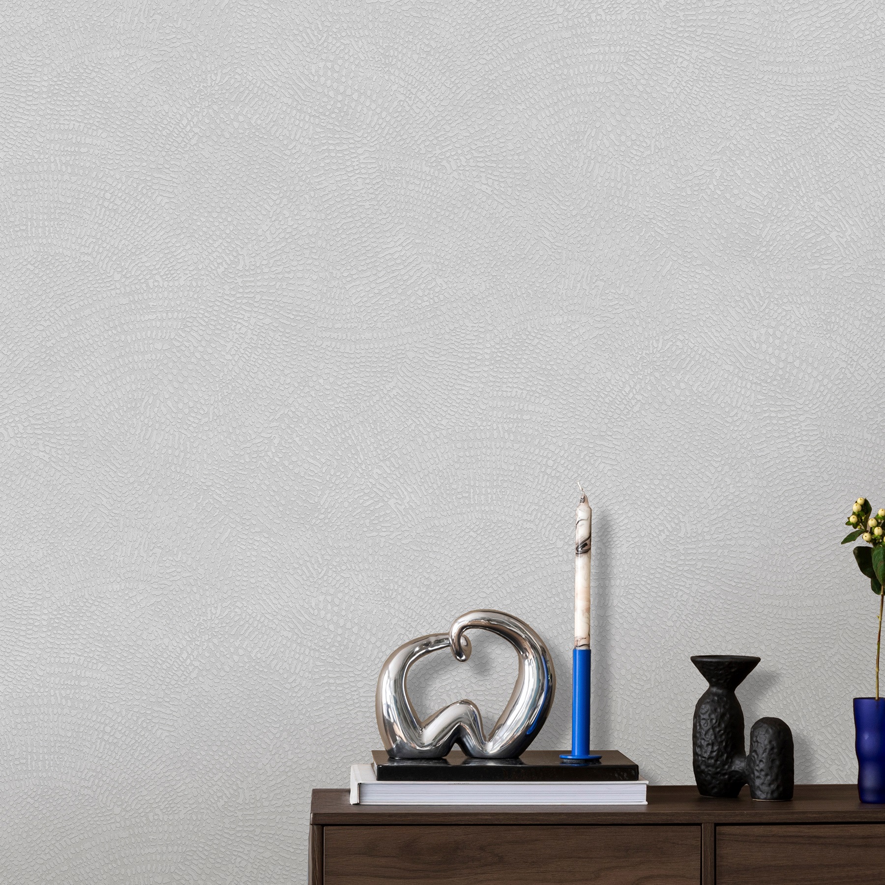 Обои Victoria Stenova Markus 585005 серые кожа 1,06х10 м