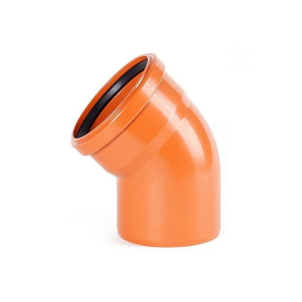 Отвод наружной канализации 160 мм 45°