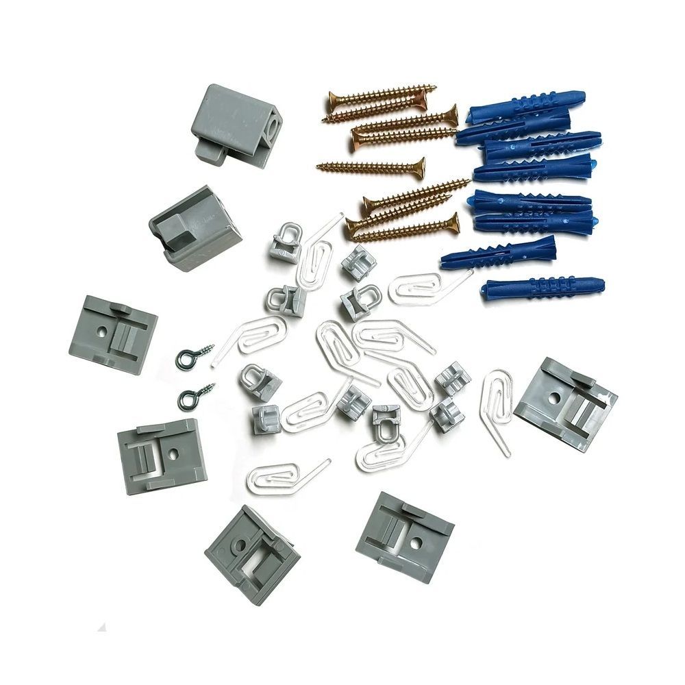 Карниз однорядный алюминиевый усиленный 3 м Katal 3 серый матовый