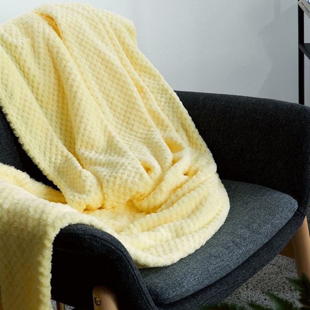 Плед велсофт Витэлия Пиноли 150х200 см лимонный