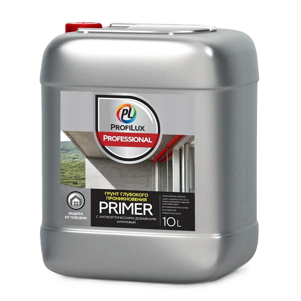 Грунт Profilux Professional глубокого проникновения с антисептическими добавками 10л
