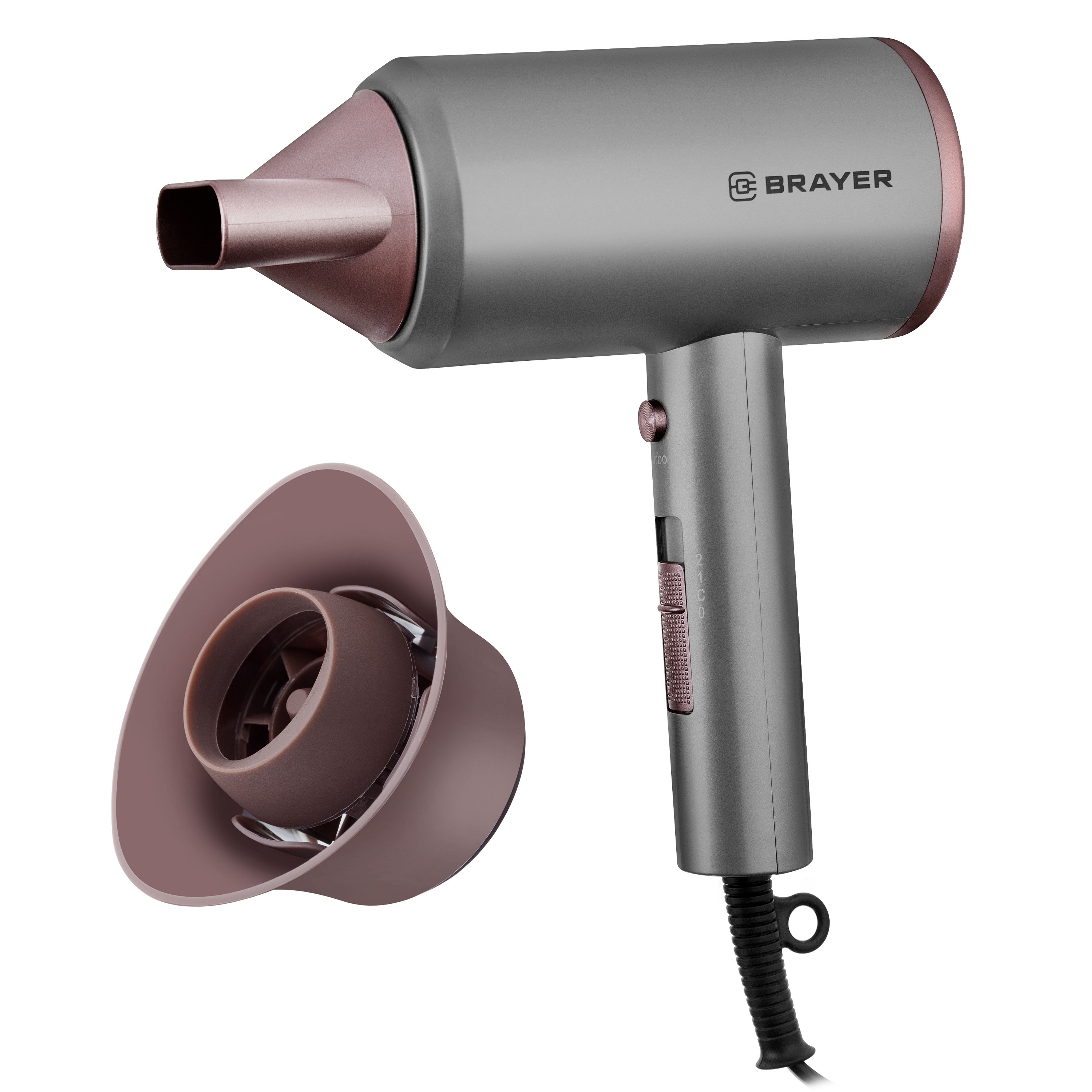 Фен для волос Brayer 3022BR 1800 Вт 2 режима