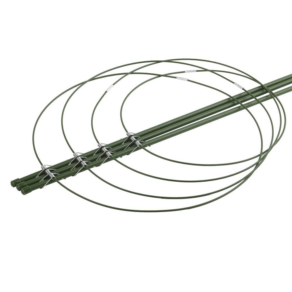 Опора для цветов 120 см 4 кольца Грин Эпл