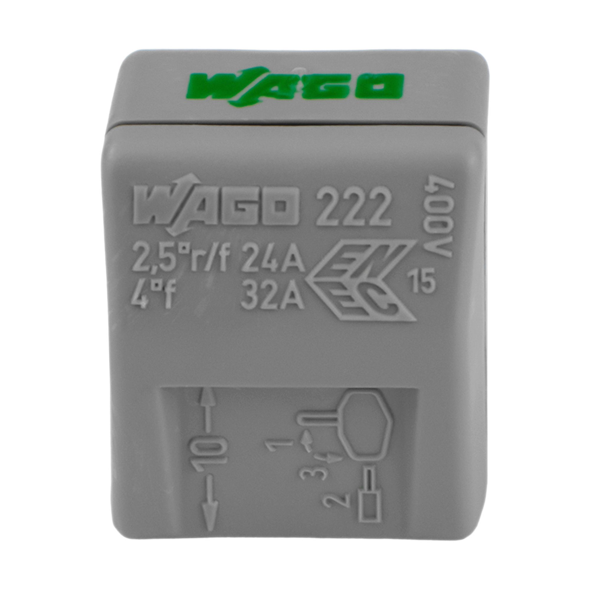 Клеммник  3x0.08-2.5мм WAGO 222-413