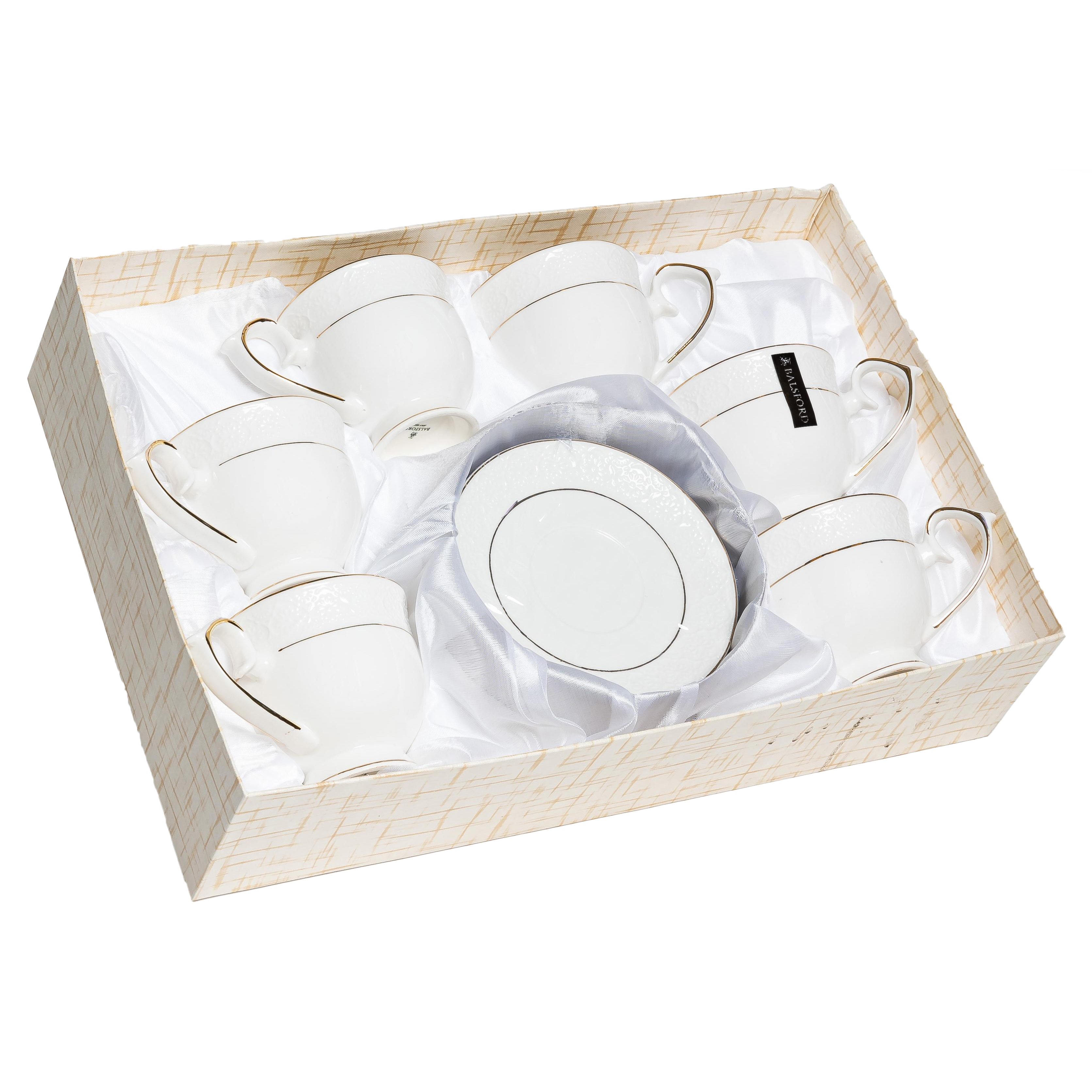 Набор чайный Balsford Грация Астерия на 6 персон 12 предметов 260 мл фарфор