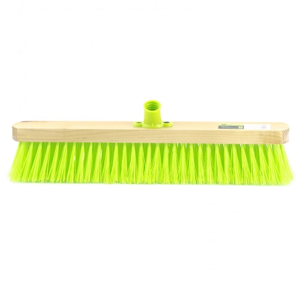 Щетка деревянная для пола 40 cм, 5 ряд , тулейка с резьбой под углом, без черенка