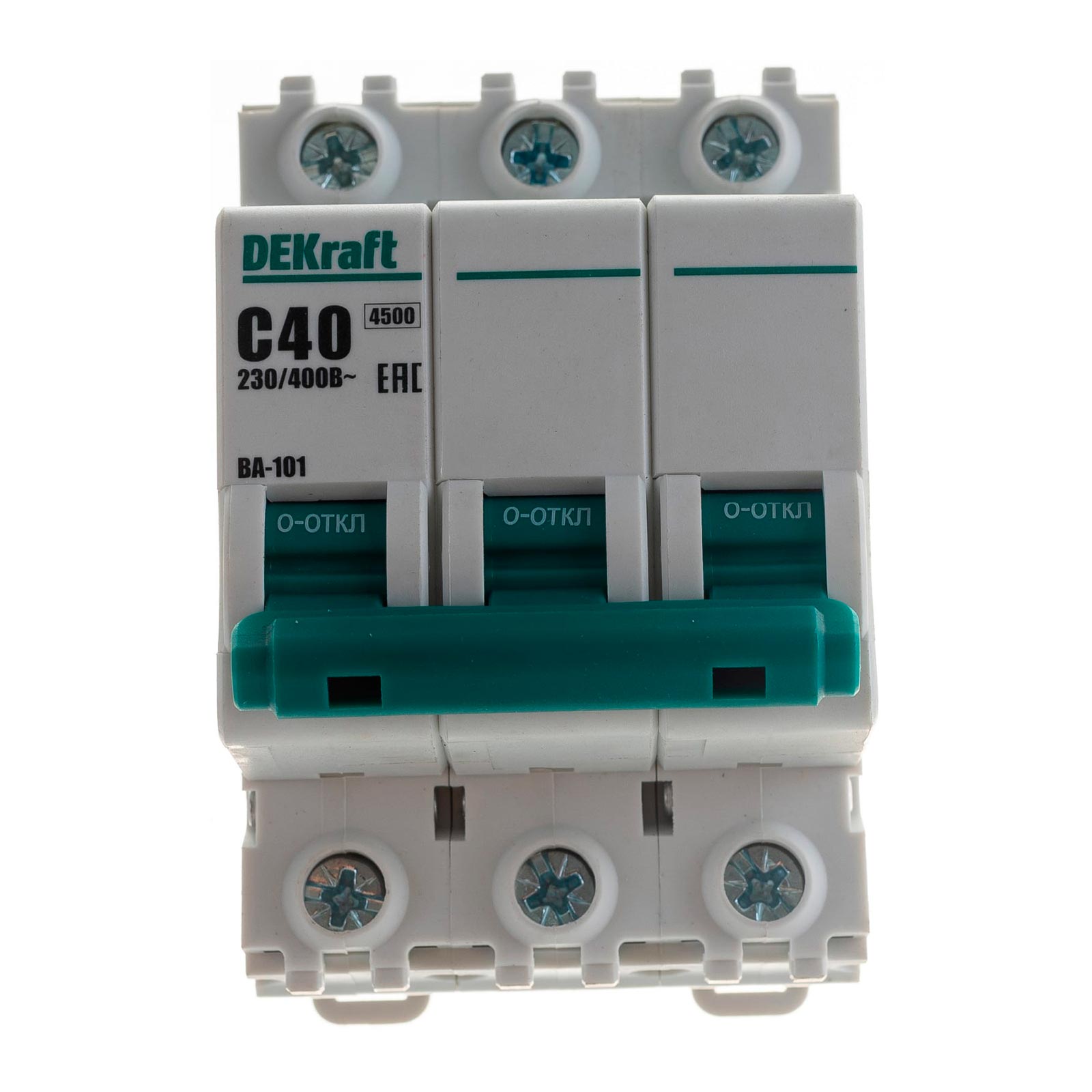 Выключатель автоматический модульный 3п C 40А 4,5кА ВА-101 SchE 11082DEK