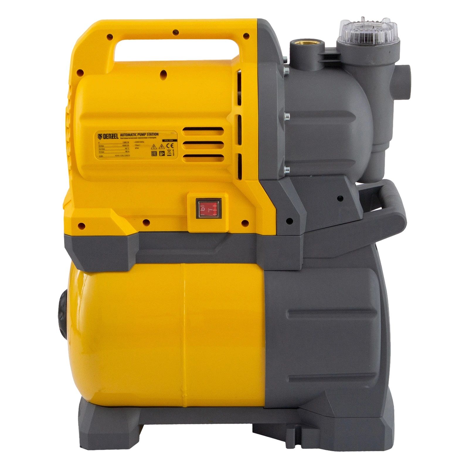 Станция насосная Denzel PSХ1300 1300 Вт 4500 л/ч ресивер 24 л Н48 м