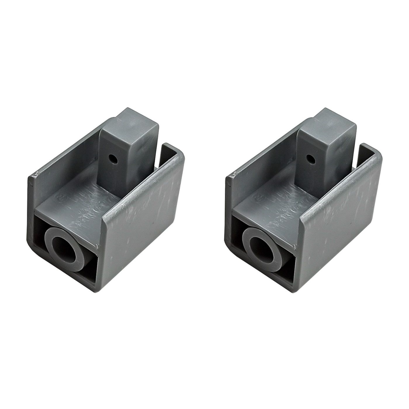 Заглушка торцевая однорядного усиленного профиля серый 2 шт арт.240433