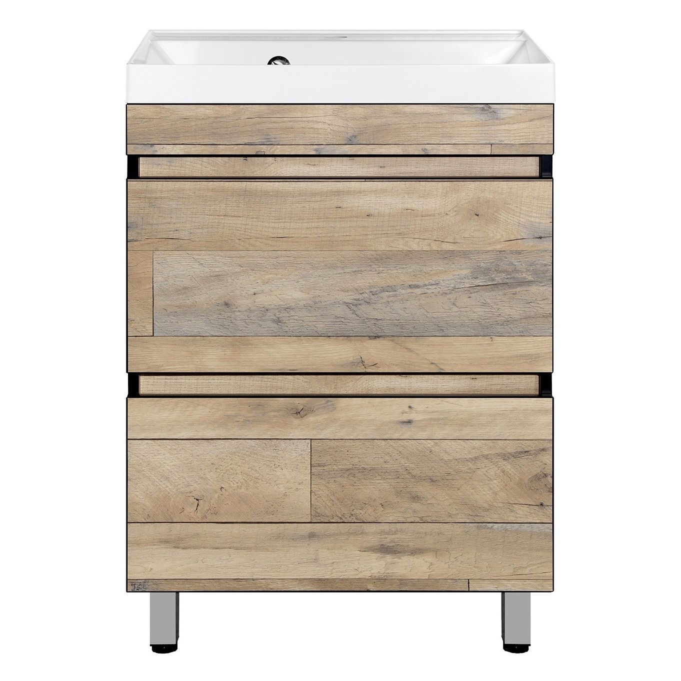 Тумба Берлин 60 2 ящика plus Гамбия под раковину Марко Слим 60