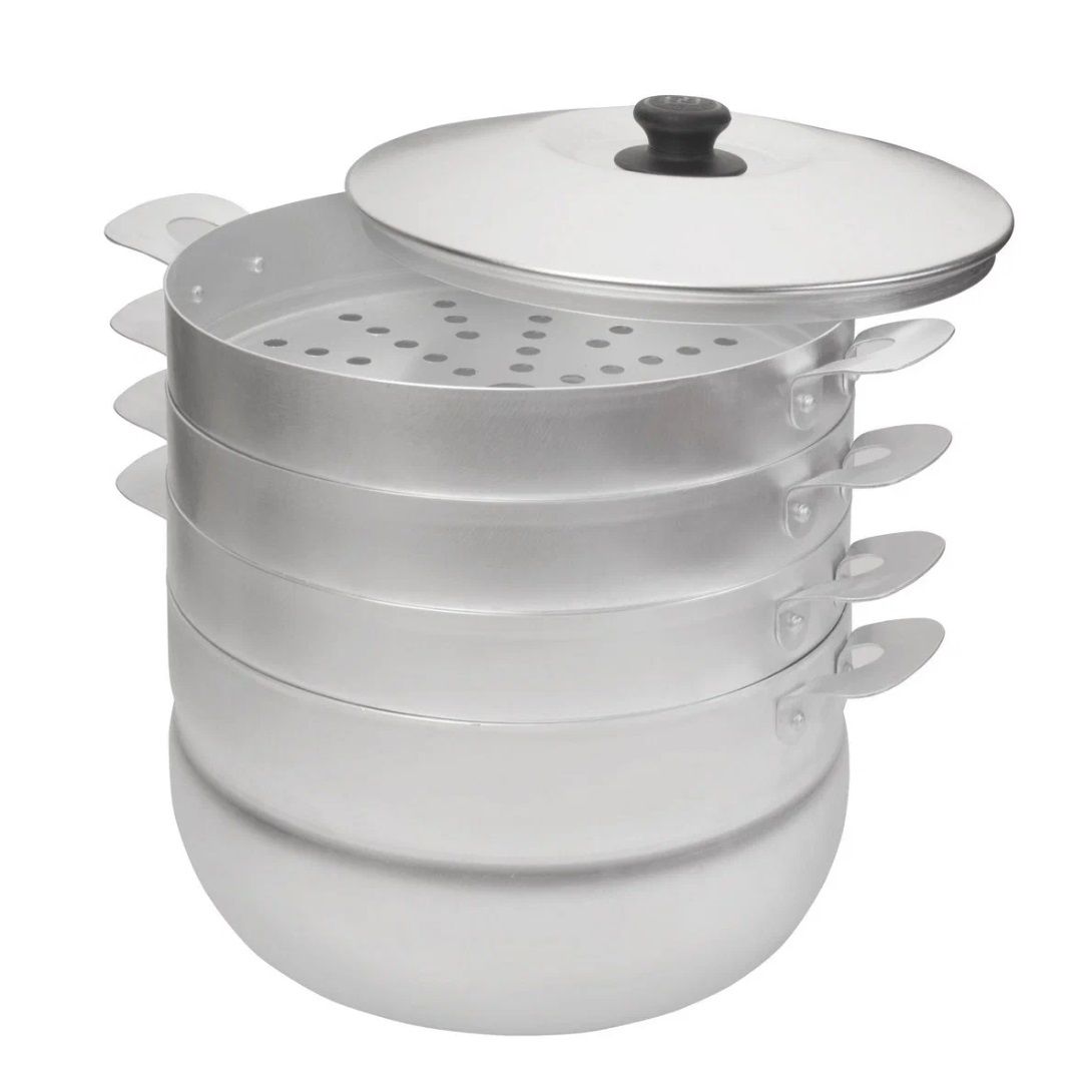 Мантоварка алюминиевая 3 сетки 6 л 180635