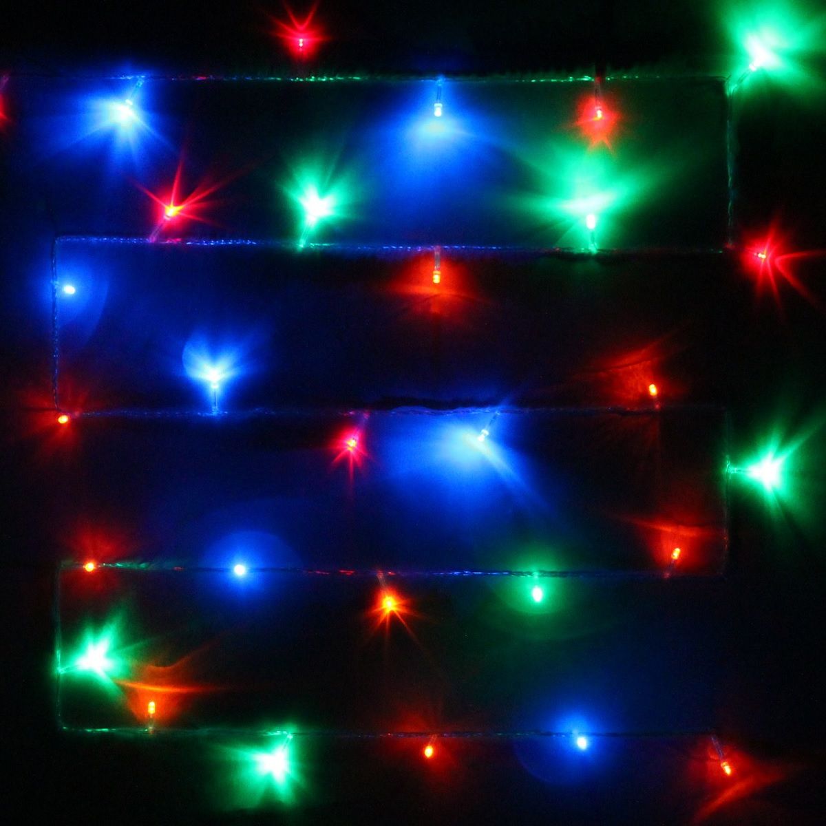 Гирлянда для дома 2,5 м 24 ламп LED 8 реж, прозр. пров, мультицвет