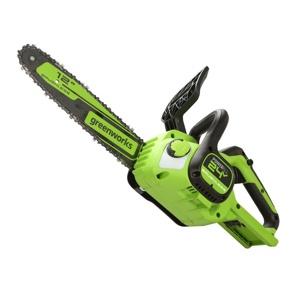 Цепная пила аккумуляторная мини Greenworks GD24CS30 24В шина 30 см бесщеточная без АКБ и ЗУ