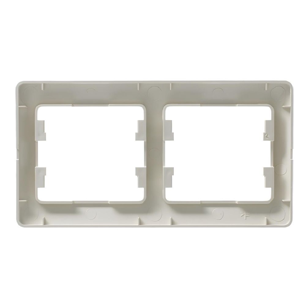 Рамка  горизонтальная 2 постовая бежеваяиSchE GSL000202  GLOSSA