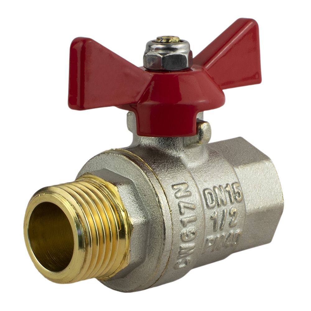 Кран шаровой 1/2'' ВР/НР бабочка Valtec