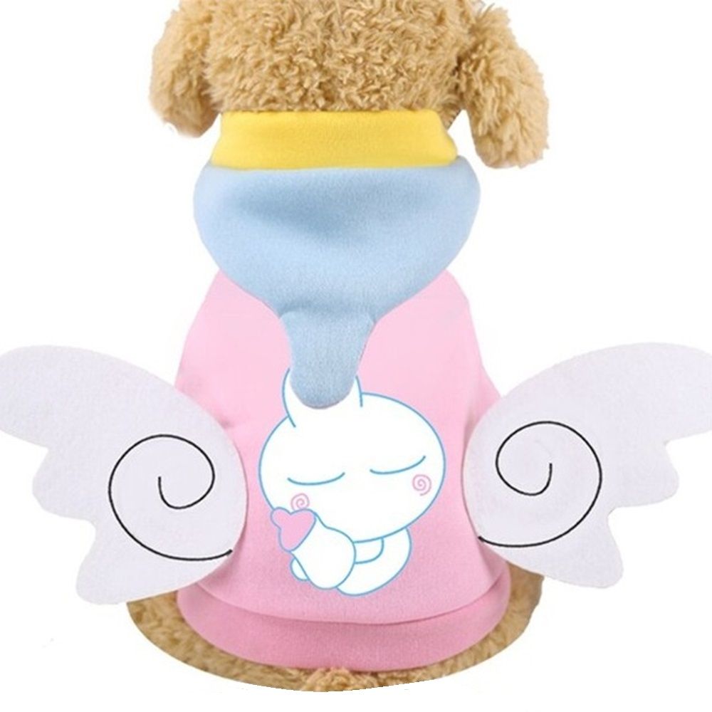 Кофта-толстовка с капюшоном для собак мелких пород Модный бро Ангел р XL Ultramarine