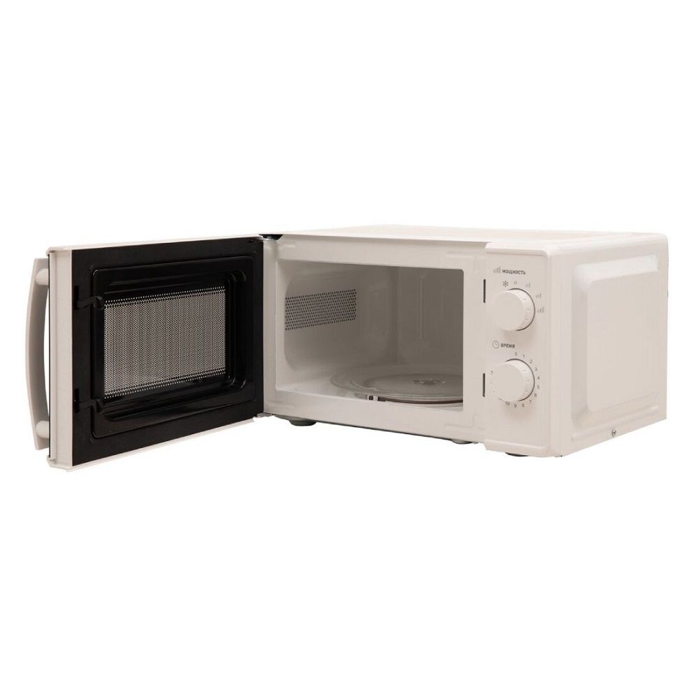 Микроволновая печь MW-70MW 700Вт 20 л механическое управление таймер 446х358х243 мм белая