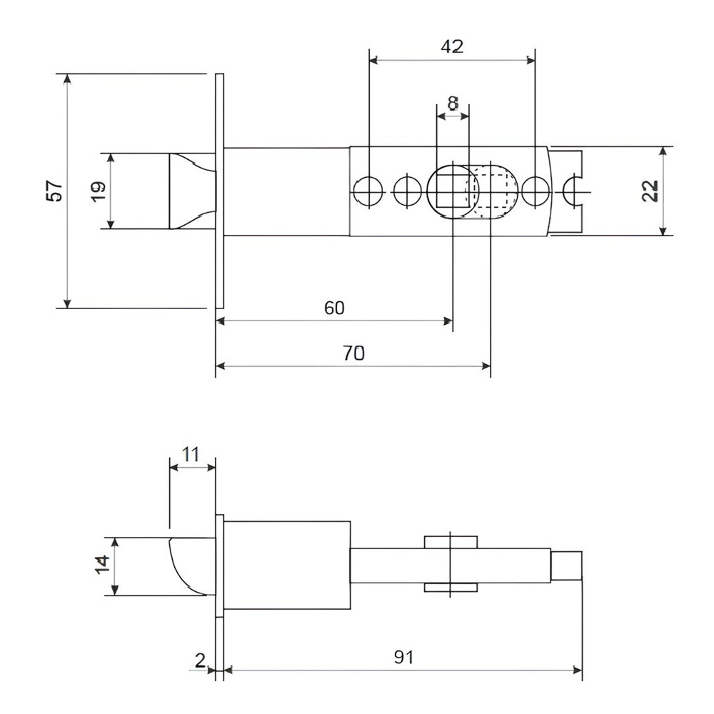 Ручка-шар, комплект с механизмом фиксатор, античная медь HK-01 WC AC
