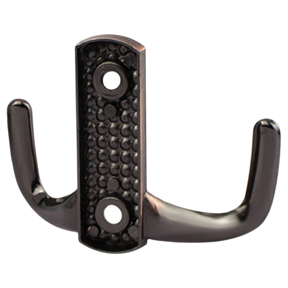 Крючок мебельный двойной Стандарт 011 B AC старинная медь