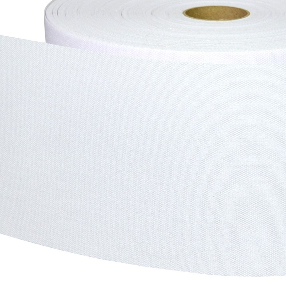 Лента люверсная термоклеевая белая 10 см