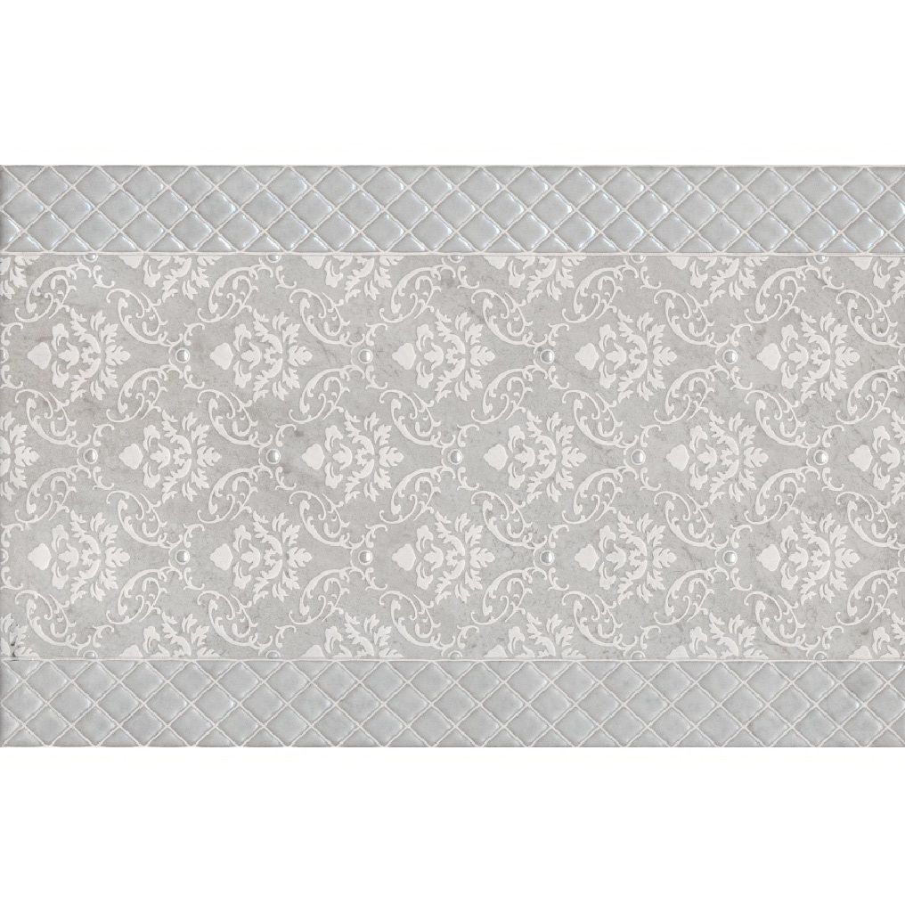 Декор Kerama Marazzi Мотиво AZ/A053/6424 25х40 см 8 мм светло-серый