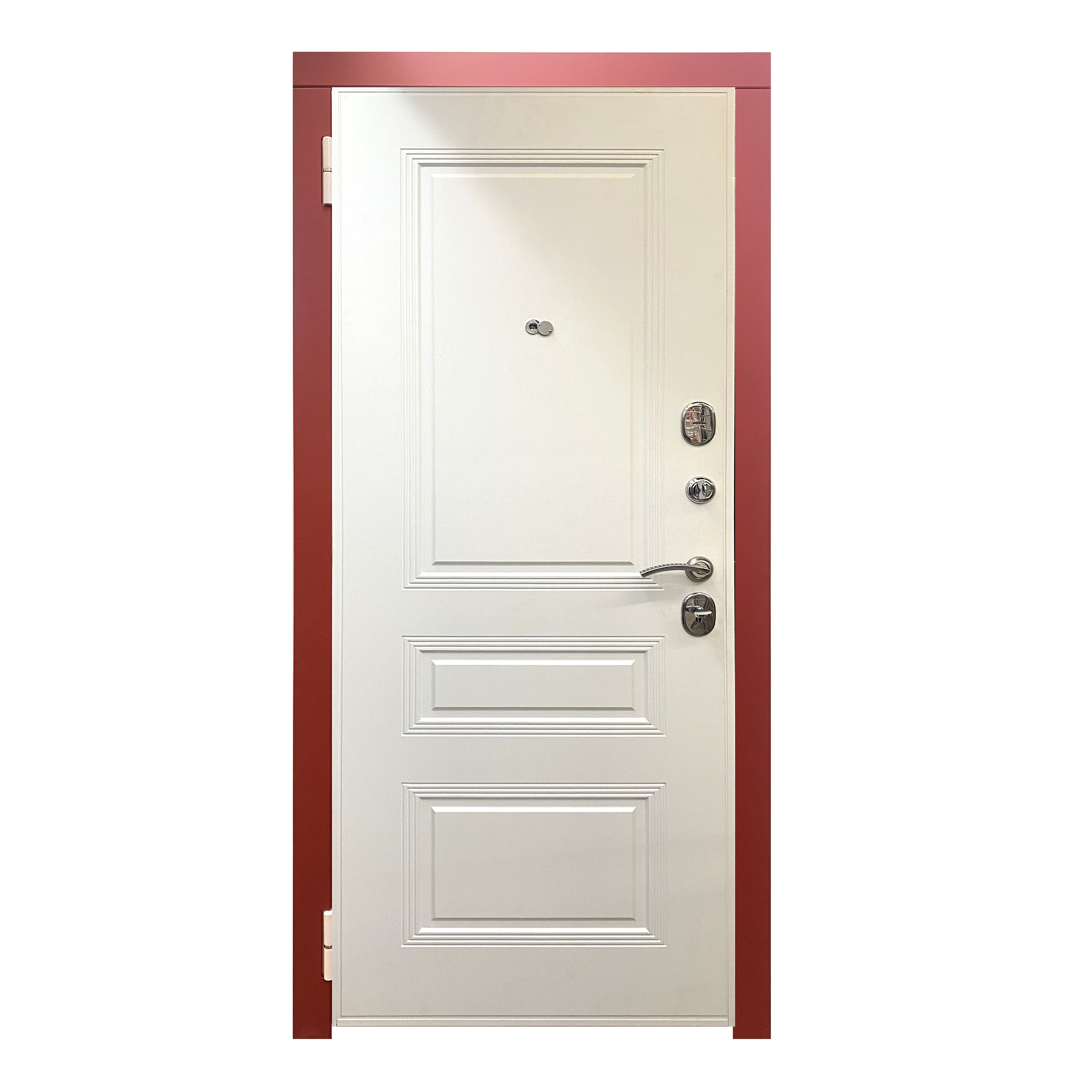 Дверь металл Красная МДФ/МДФ 860х2050 мм R