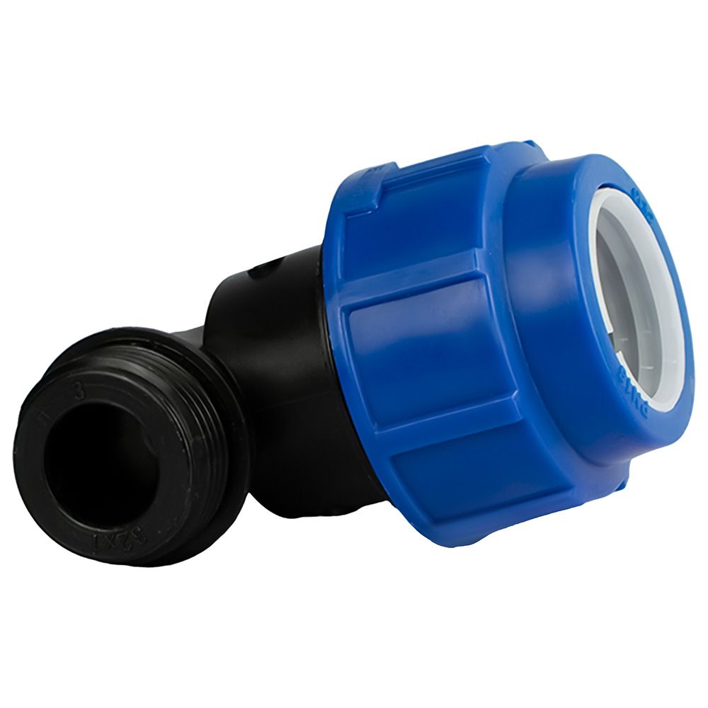 Отвод ПЭ 32 мм х 1" НР