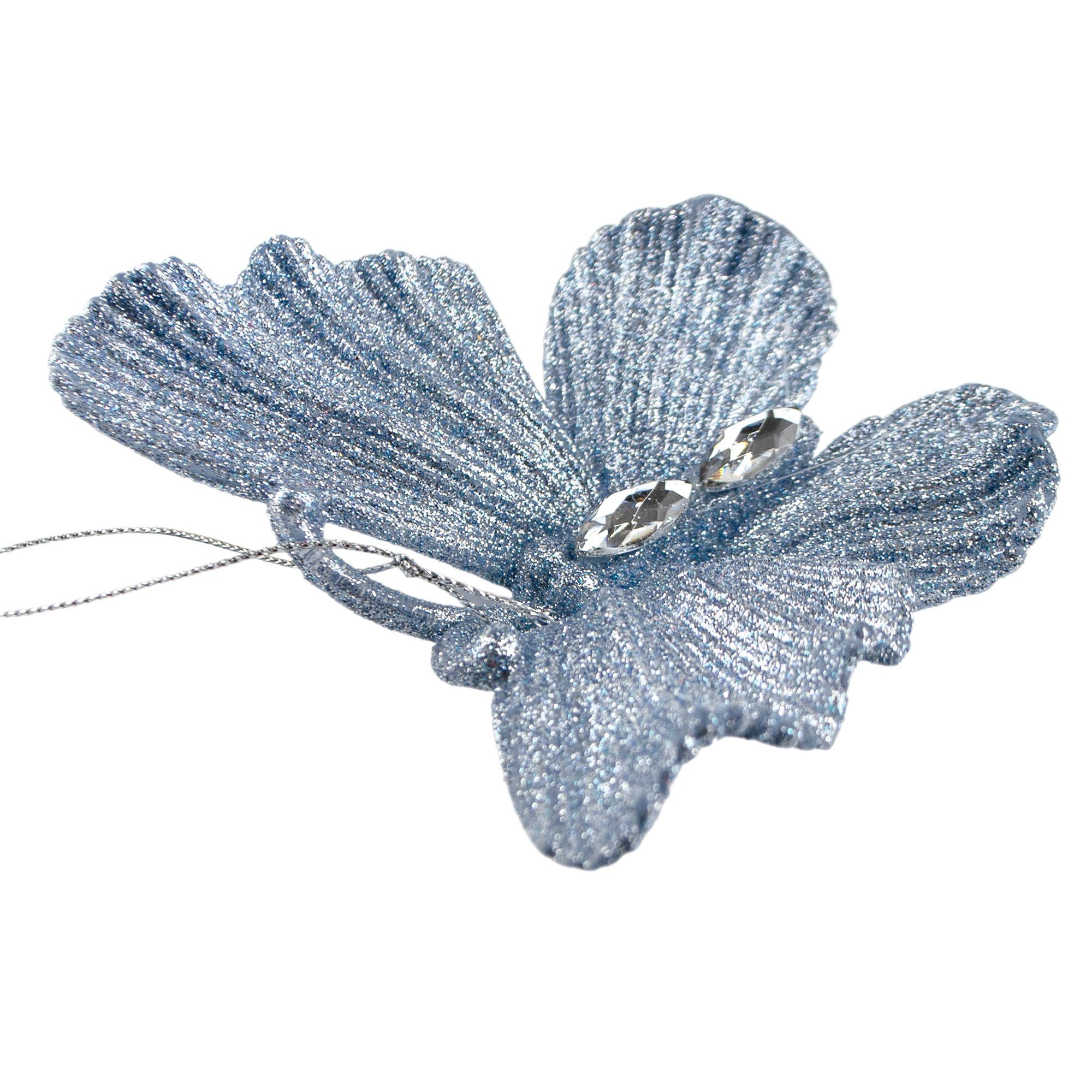 Украшение новогоднее Бабочка 11х10х3 см 807605