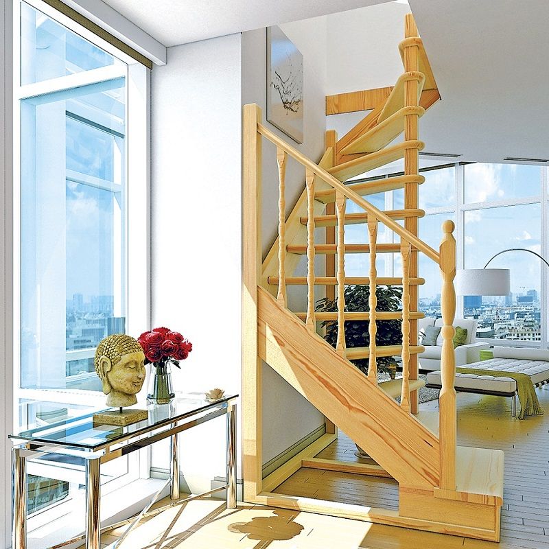 Лестница межэтажная ЛЕС-03 универсальная h 2750 мм