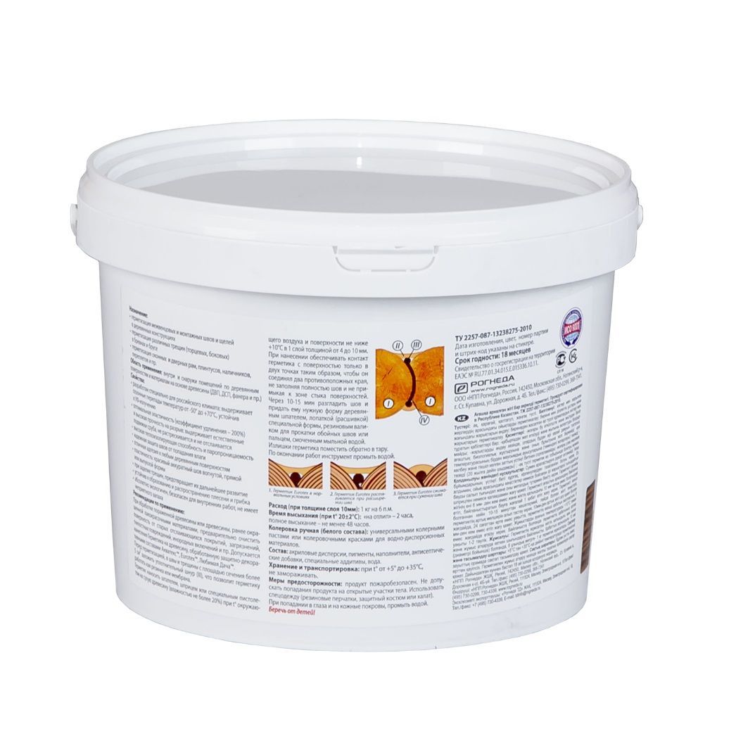 Герметик шовный для дерева палисандр Eurotex 3кг