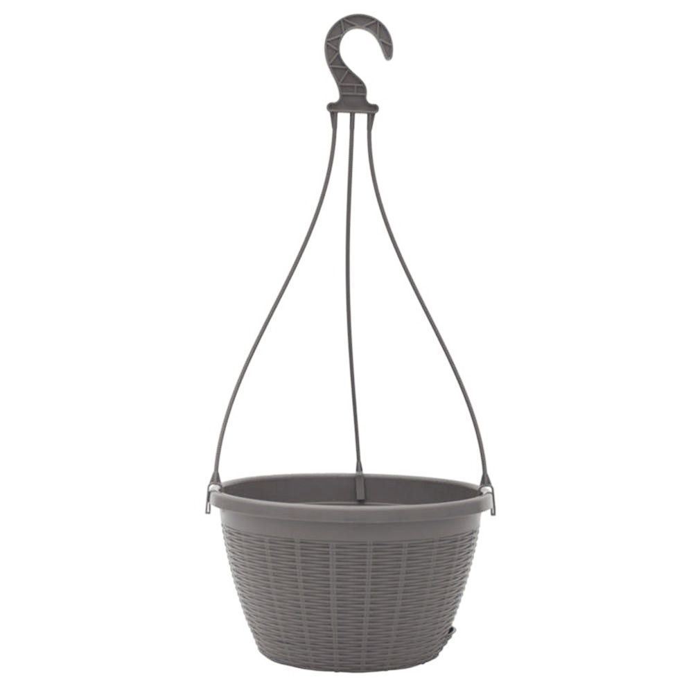 Кашпо подвесное серый жемчуг 4,5 л
