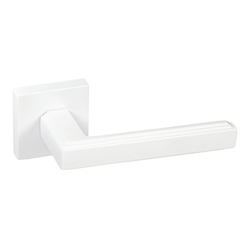 Ручка дверная FortePiano Кантата белая квадратная розетка