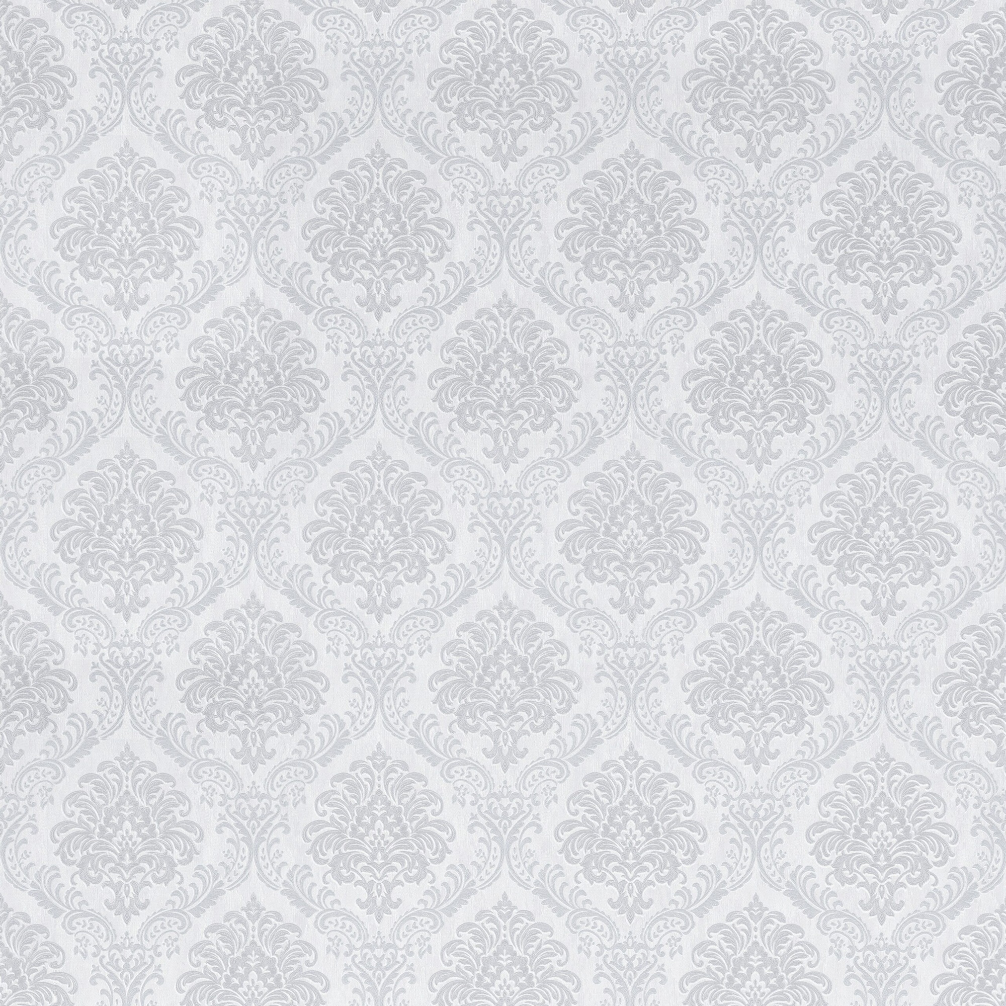 Обои Vilia wallpaper Элеганза 1901-62 белые вензеля 1,06х10 м