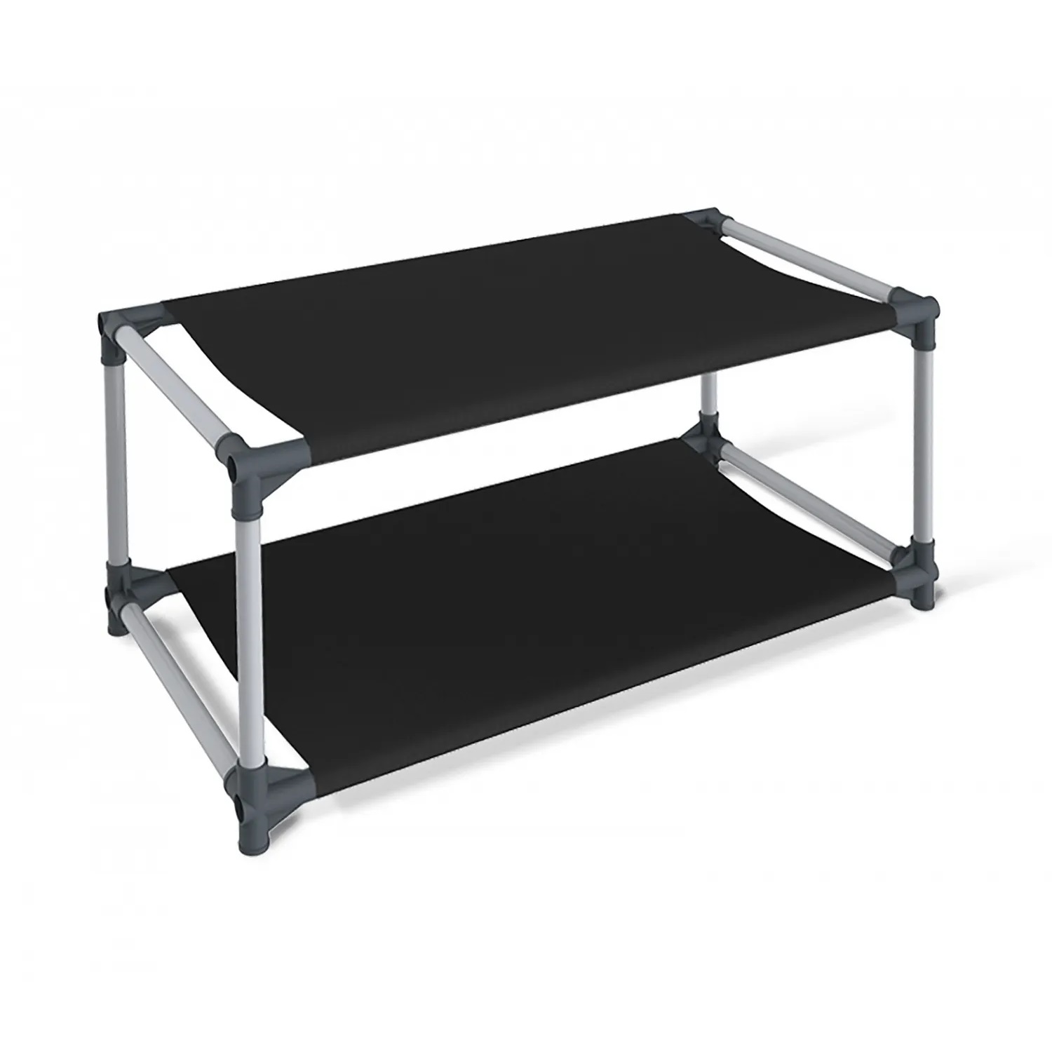 Полка для обуви Sheffilton пластик/плотная ткань темно-серая SHT-SR4-P