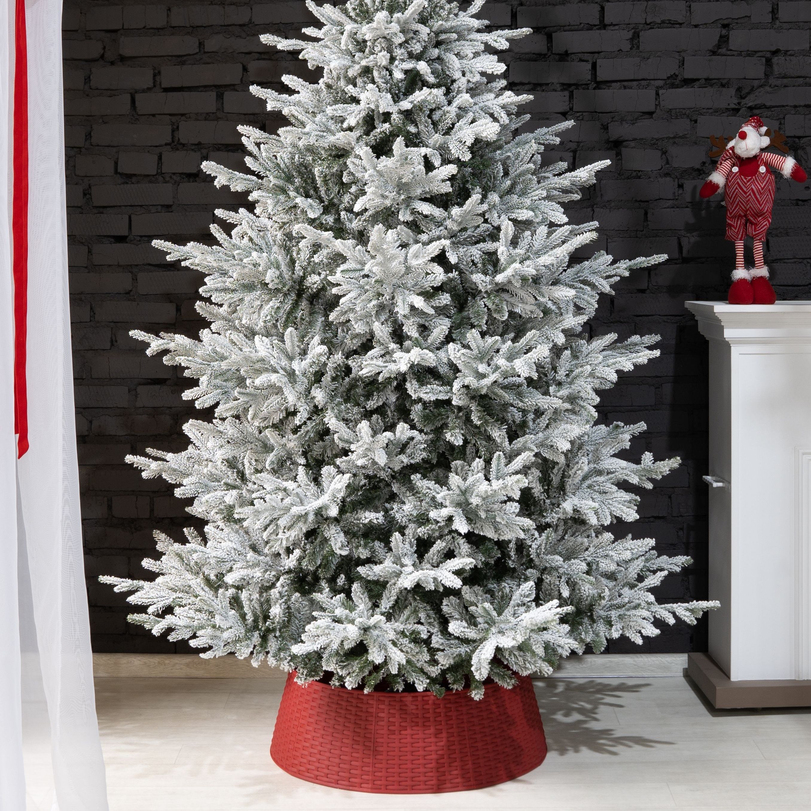 Юбка для основания елки Моя Елочка d72 см d61 см h23 см красный 2424-5336