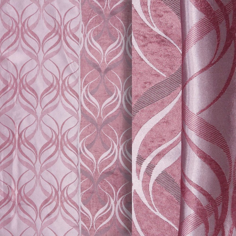 Ткань для штор Портьера блэкаут жаккард RS 25682-447/280 BL Jak сливовый