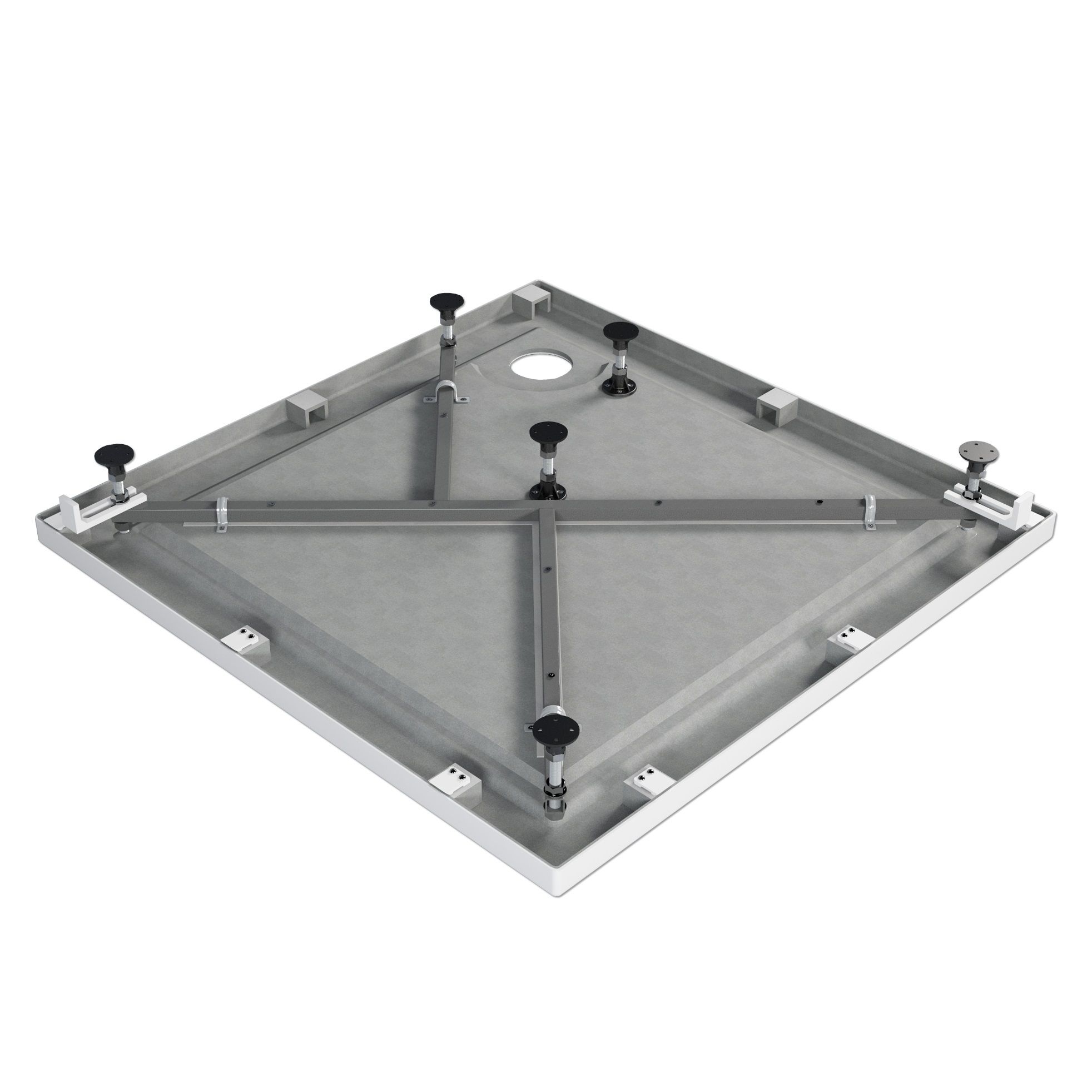 Поддон душевой акриловый City Trend 100х100 см квадратный низкий