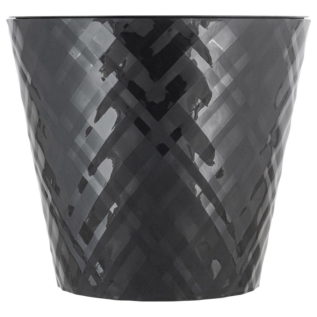 Горшок цветочный InGreen Manhattan Оникс 19 см 3,3 л c дренажной вставкой