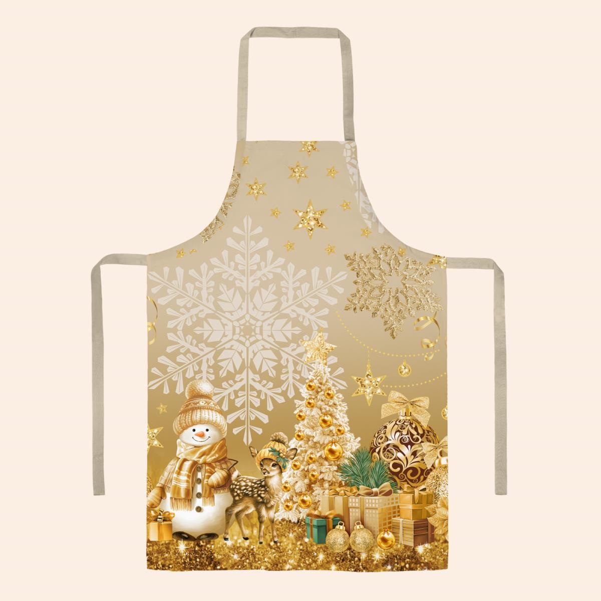 Фартук рогожка Vse Doma 60х70 см 60319-1 Сказочное Рождество