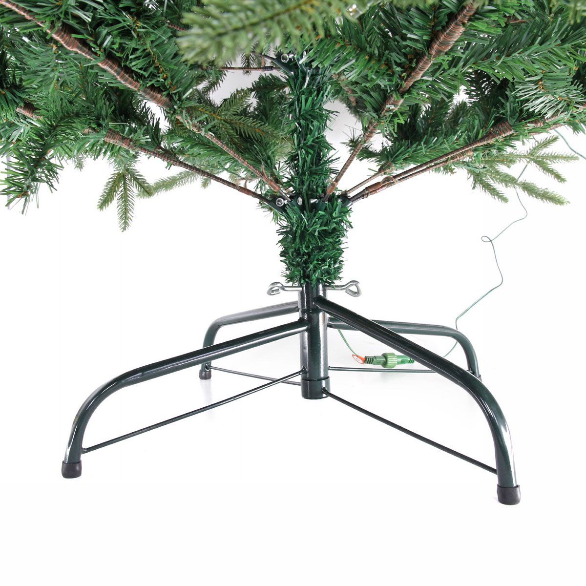 Елка искусственная Новогоднее сияние 180 см ПВХ, резина 320 ламп LED 905 веток