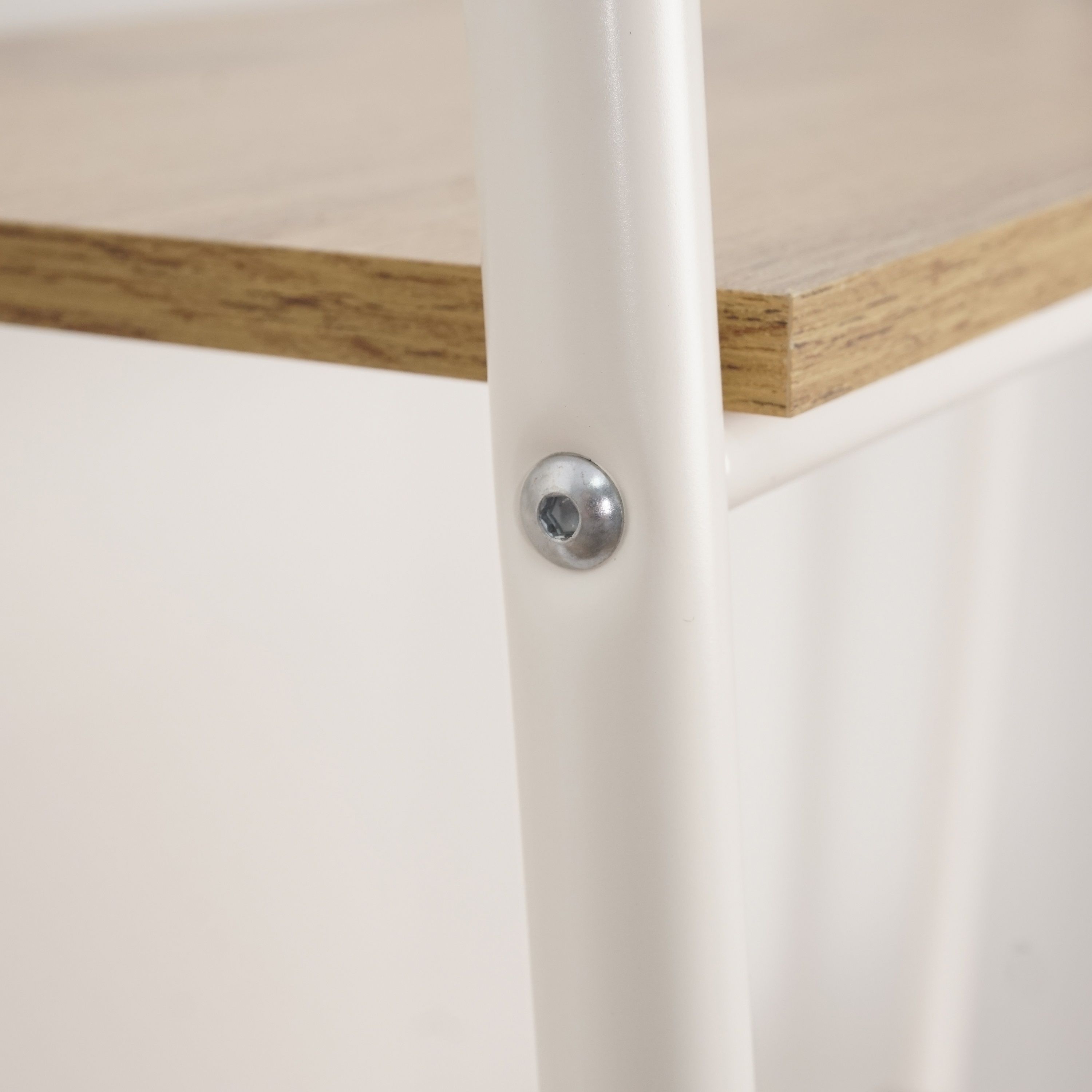 Стеллаж металлический Скандинавия 14 450х1470х385 мм белый