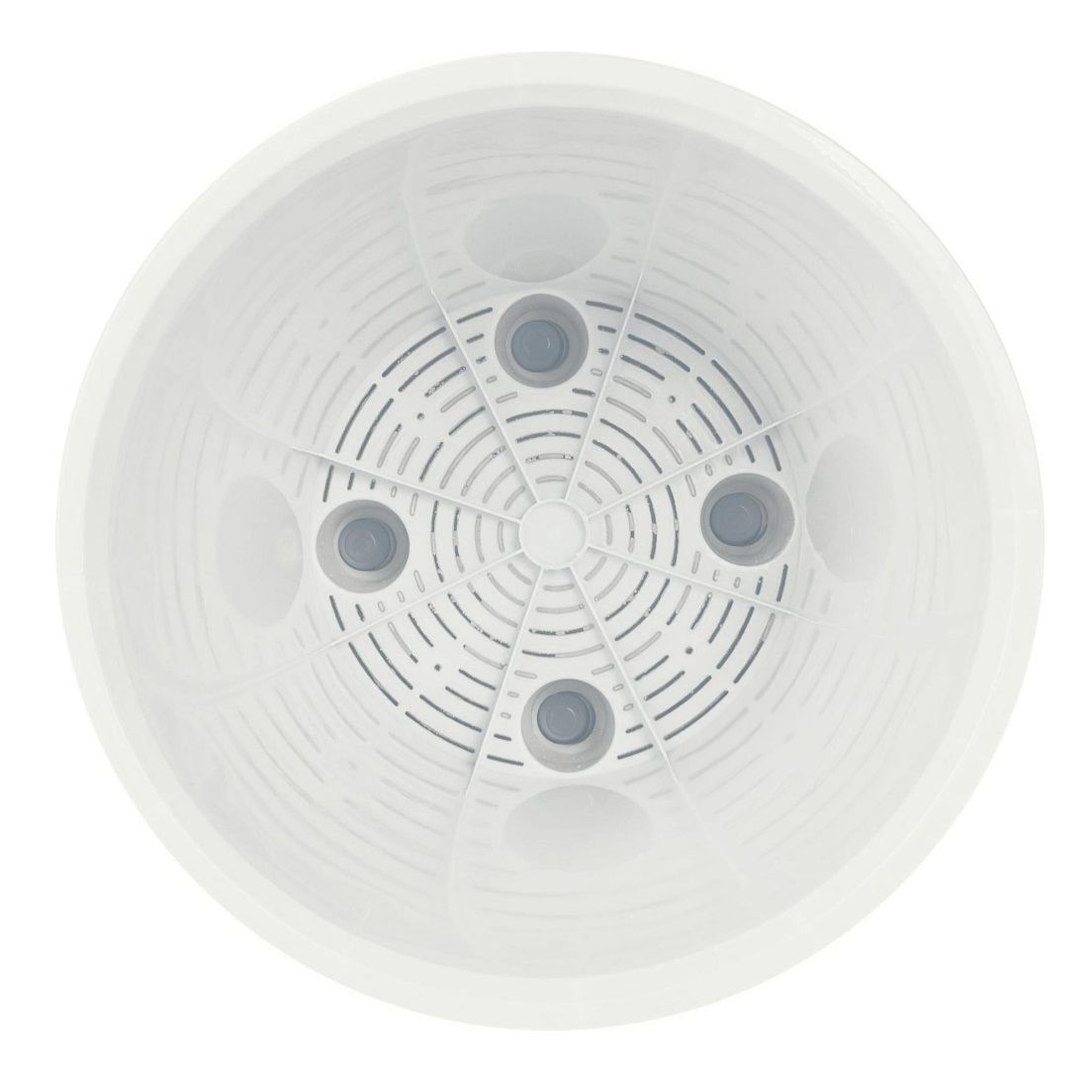 Горшок цветочный InGreen Sand Утренний туман 32 см 15,8 л c дренажной вставкой на колесиках