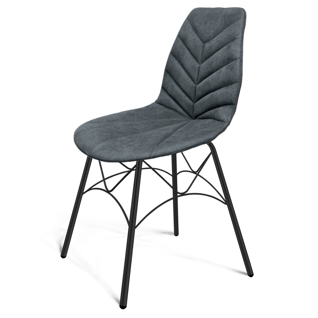 Стул Sheffilton SHT-ST29-C4/ SH-S107 микровелюр графит/черный муар