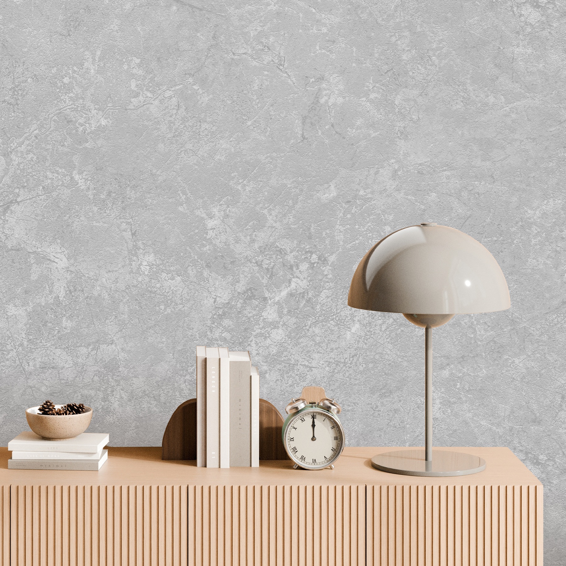 Обои Avisto Suzanna 585097 серые штукатурка 1,06х10 м