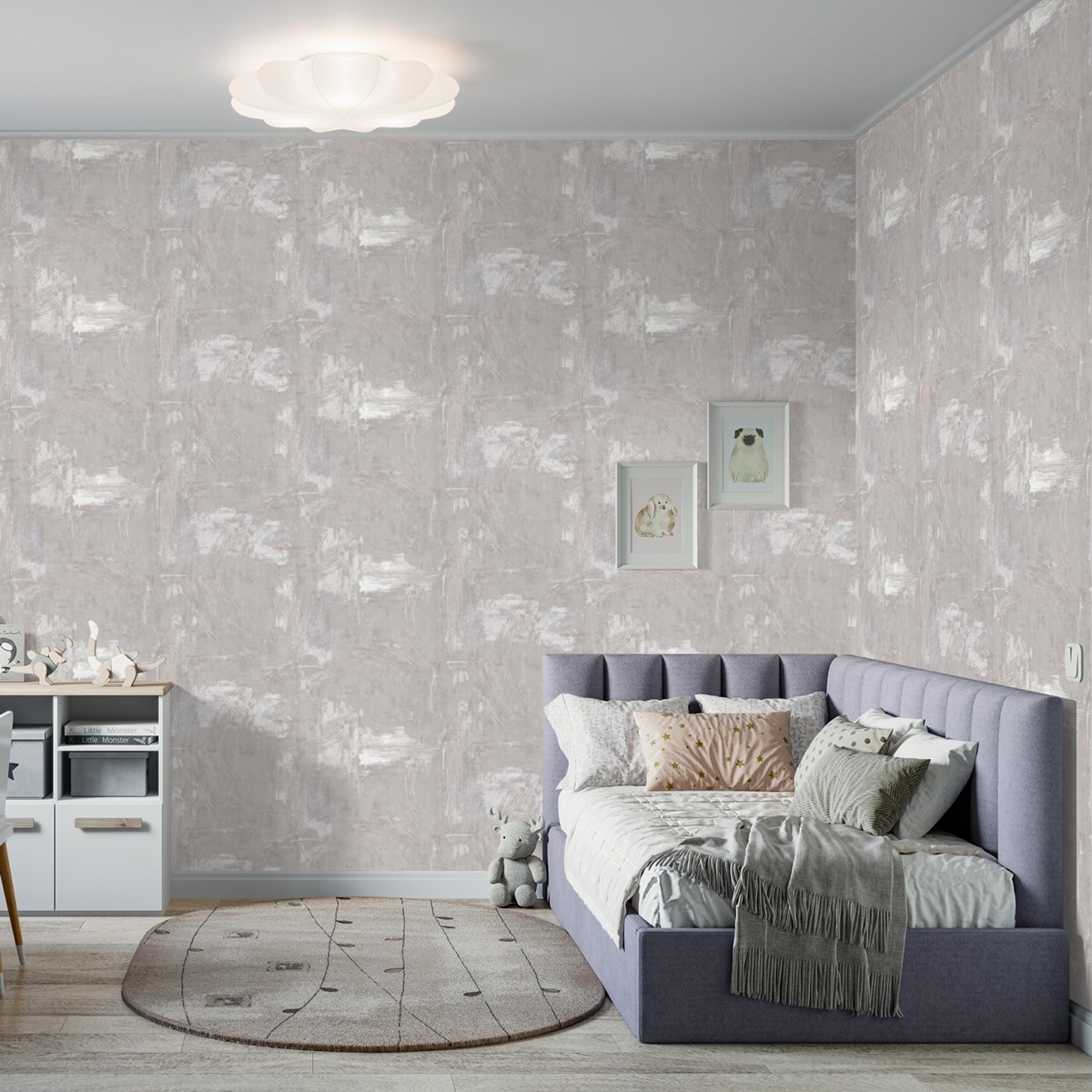 Обои Palitra Style Grand Prix 72555-42SL бежевые абстракция 1,06х10 м