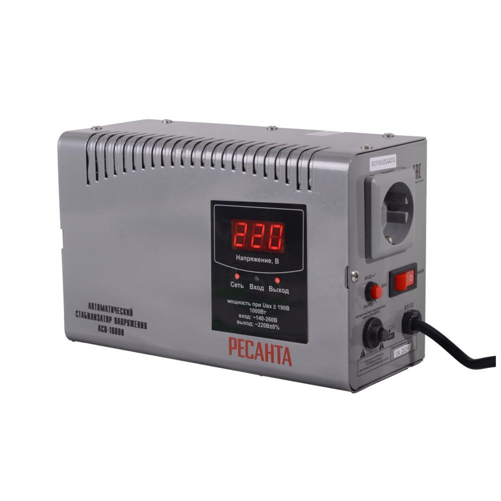 Стабилизатор напряжения Ресанта АСН-1000 Н 1кВт/А