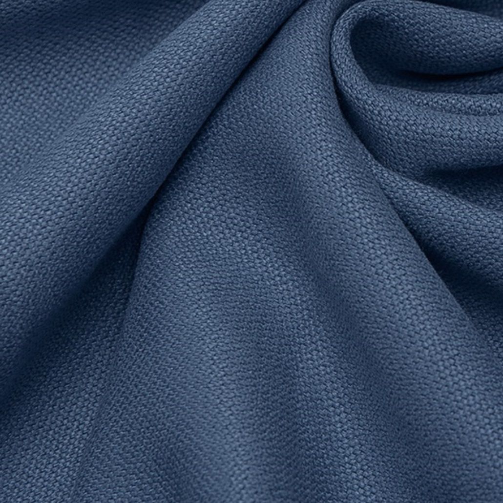 Ткань для штор Портьера канвас ворсовая EL 207-08/280 PV синий