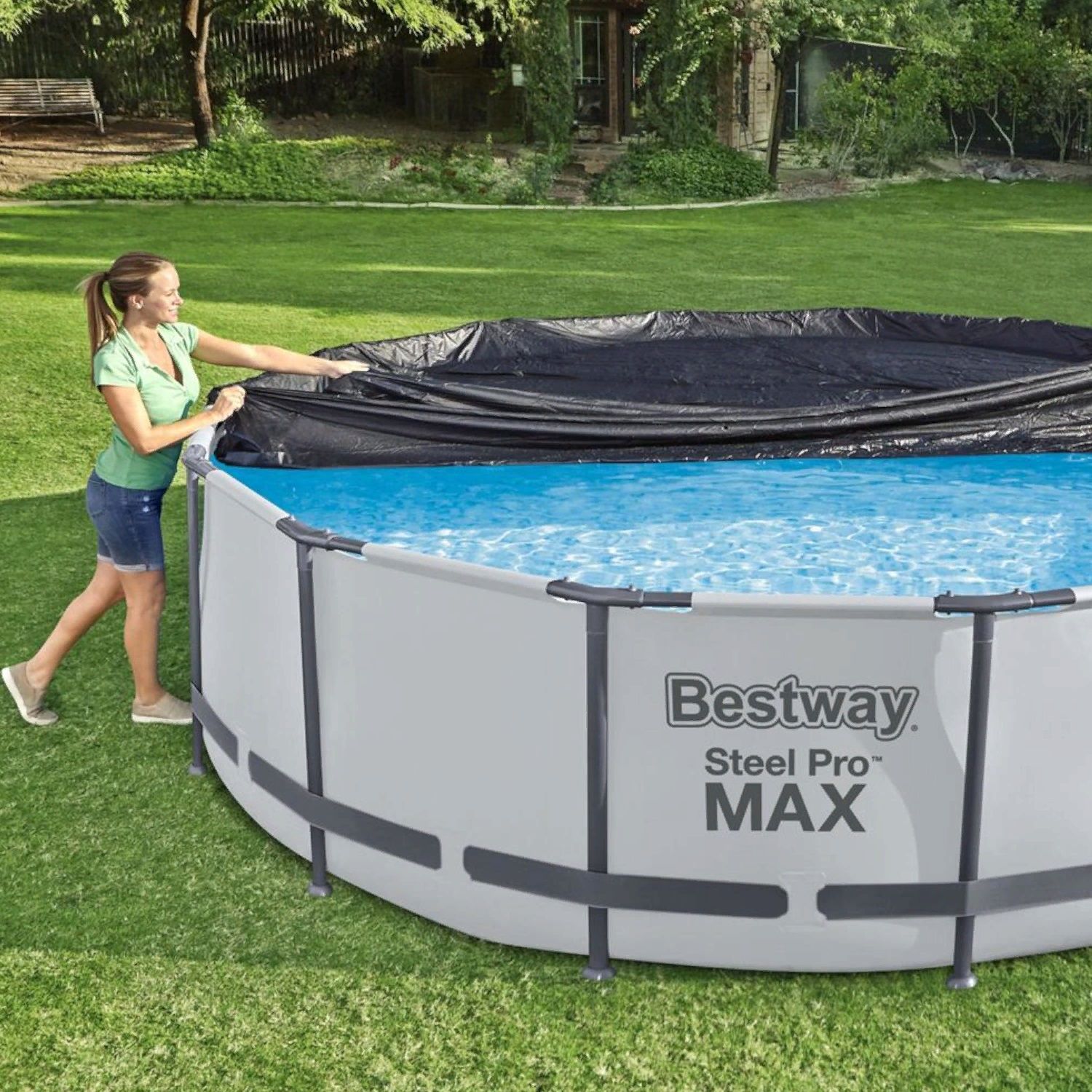 Тент для бассейнов Fast Set 366 см (370 см) Bestway 58037