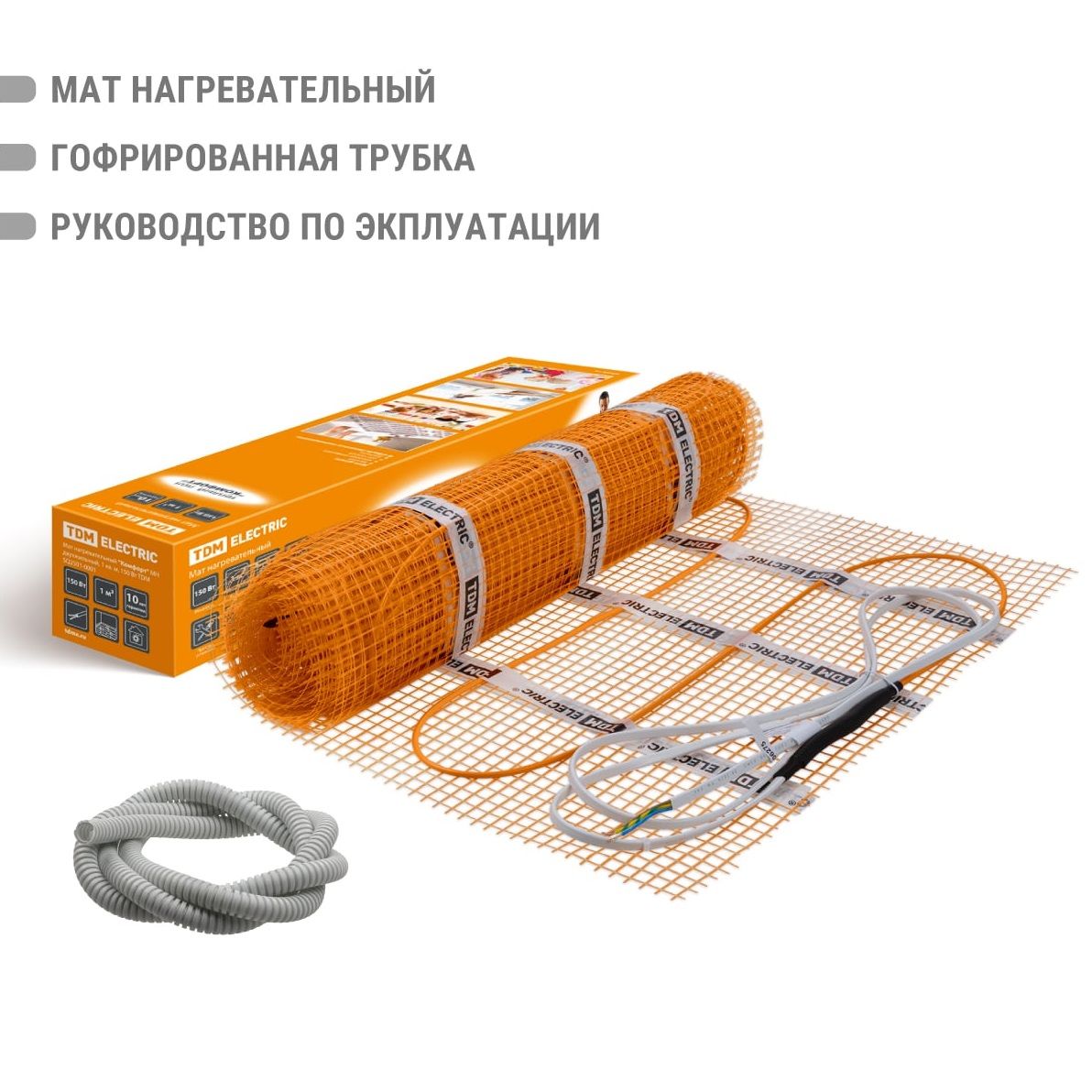 Мат нагревательный TDM Electric Комфорт МН 75Вт 0,5 м2