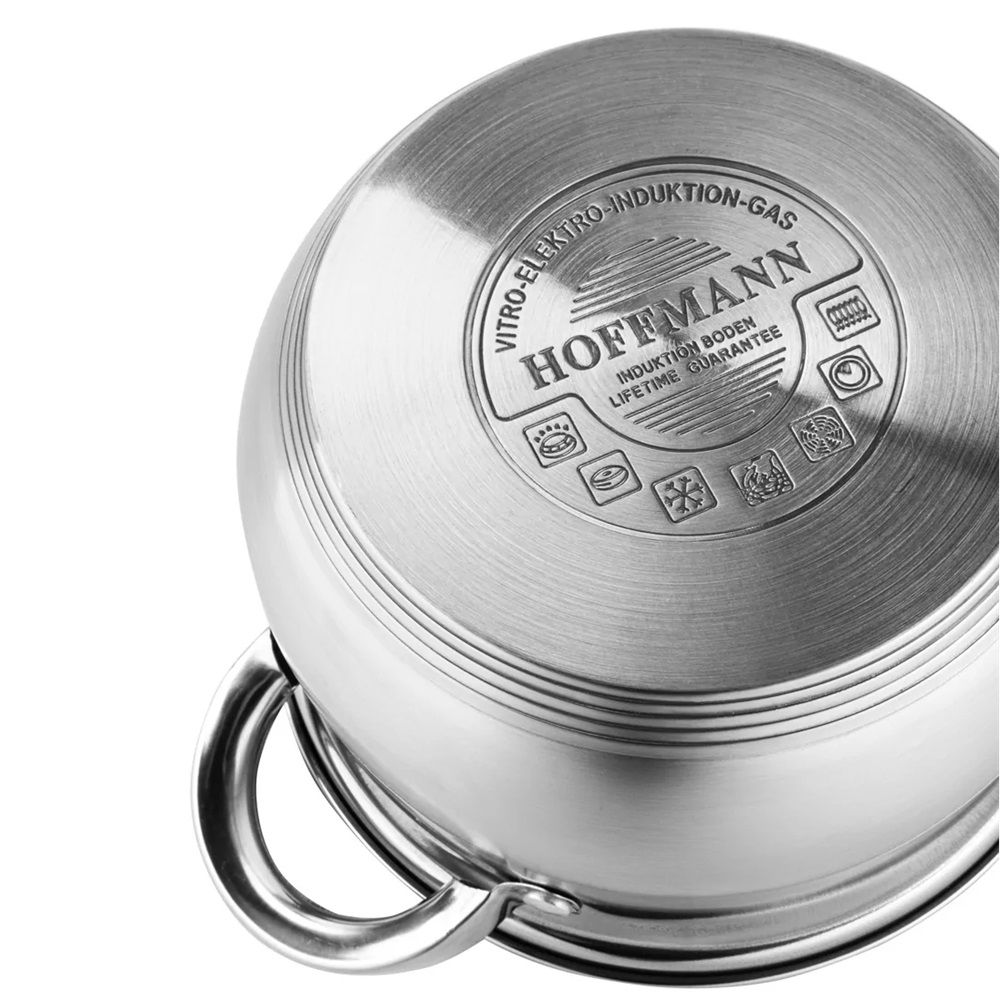 Набор кастрюль 12 предметов нержавеющая сталь пятислойное капсульное дно НМ 5214